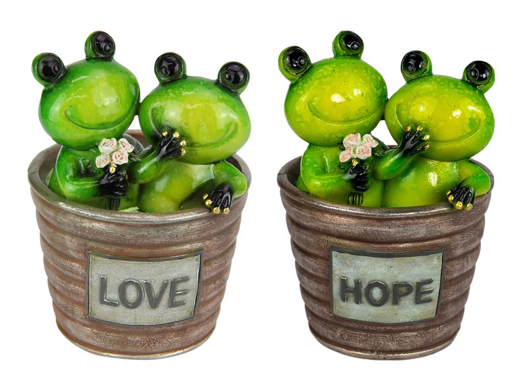 Frogs in Pot with Inspirational Wording